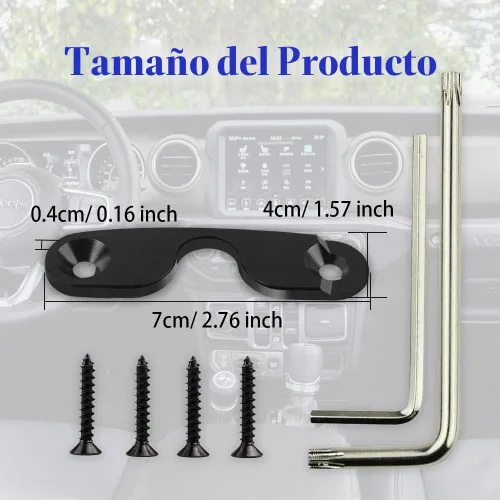 Vista 2 de Kit de reparación de visera solar para Jeep Wrangler, clips de visera solar resistentes para Jeep Gladiator, accesorios para visera