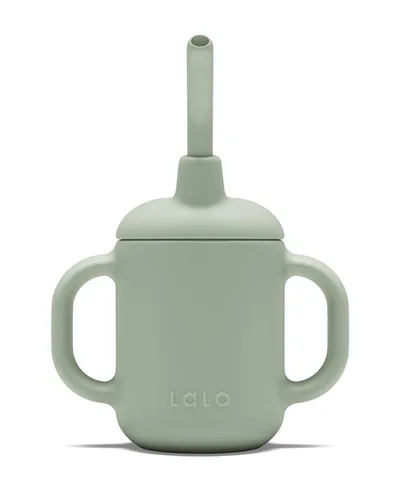 Vista 14 de Lalo Little Cup, Vaso con Pajita de Silicona No Tóxica con Asas - Vaso Entrenador para Bebés y Niños Pequeños - Sistema de Entrenamiento de Mini