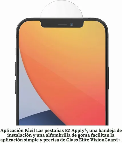 Vista 6 de ZAGG InvisibleShield Glass Elite+ Plus - Protector de pantalla para iPhone 12, iPhone 12 Pro, iPhone 11 y iPhone XR, vidrio templado más fuerte