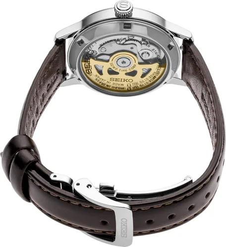 Vista 2 de Reloj Seiko Presage automático de cuero marrón SSA783
