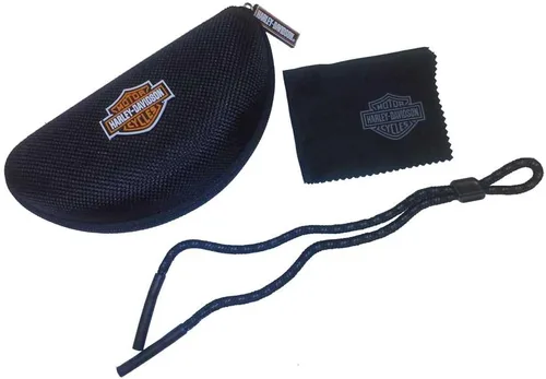 Vista 4 de Harley-Davidson Gafas de sol para hombre Jet PPZ Silver Flash, marcos negros mate HDJET07, Negro
