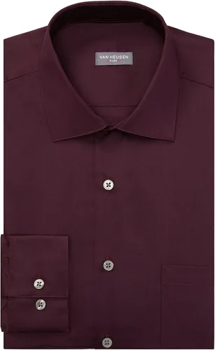 Vista 3 de Van Heusen - Camisa de vestir para hombre, corte entallado, cuello flexible, elástica, sólida.