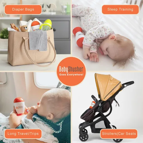 Vista 2 de Baby Shusher Máquina de Sonido Portátil - Máquina de Sonido de Ruido Blanco, Calmante para Bebé para Dormir, Artículos Esenciales para Recién