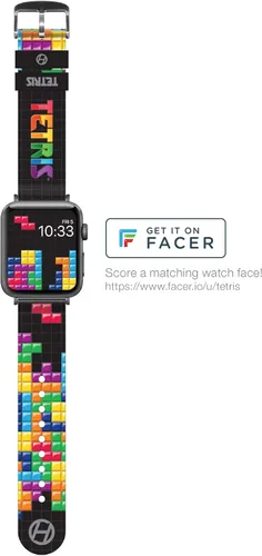 Vista 3 de Hyperkin Correa de reloj oficial de liberación rápida Tetris para reloj inteligente/relojes tradicionales (gota de corazón)