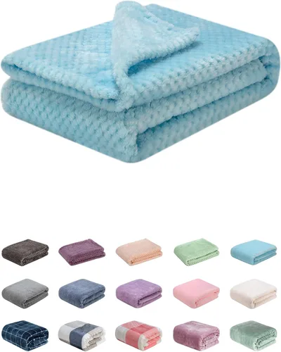 Vista 78 de Manta difusa o manta mullida para bebé, suave y cálida y acogedora manta de lana de coral para niños pequeños, bebés o recién nacidos, para cuna
