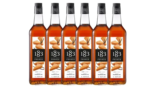 Vista 76 de 1883 Jarabe de Amaretto para bebidas, fabricado en Francia, botella de plástico de 1 litro
