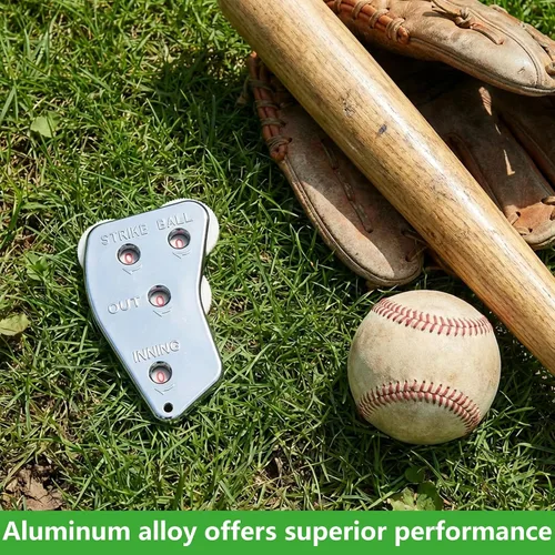 Vista 5 de Watayo Clicker de árbitro de béisbol de rueda, engranaje indicador de árbitro, práctico clicker de contador de béisbol para salidas de grabación