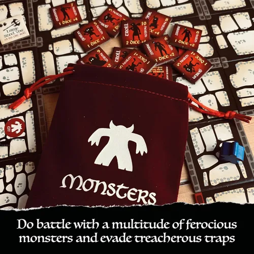 Vista 9 de Bag of Dungeon–Juego de Mesa de Aventura Fantástica para Familias y Fanáticos de RPG 1–4 Jugadores, Edades 7+ Explorador de Mazmorras Clásico