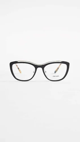 Vista 2 de Prada Lentes de metal PR 04VV para mujer color negro talla única