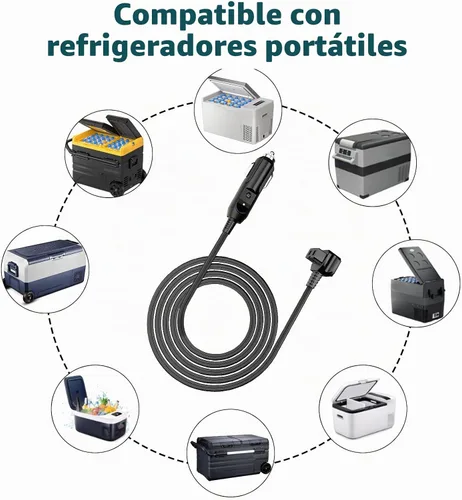 Vista 6 de Refrigerador de coche con cable de alimentación DC 12V para Bodega, Euhomy