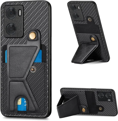 Vista 12 de Funda para Oppo K10x / OnePlus Nord CE 2 Lite 5G Funda para Realme 9 5G / 9 Pro / Q5 / V25 Funda de piel sintética con ranuras para tarjetas