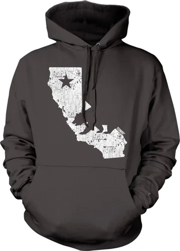 Vista 12 de Tcombo California State Map - Sudadera con capucha unisex Cali Bear