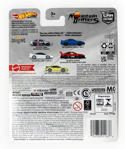 Vista 2 de Hot Wheels LB-ER34 Super Silueta Nissan Skyline, Mountain Drifters Nissan Skyline