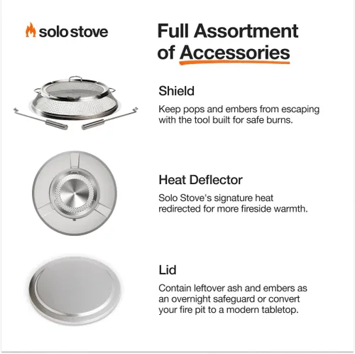 Vista 5 de Solo Stove Ranger 2.0 con soporte, hoguera portátil sin humo de 15 pulgadas, chimenea ligera para exteriores con cenicero extraíble, acero