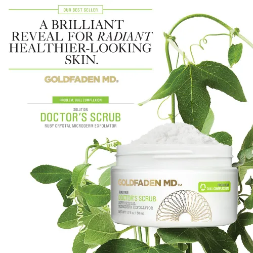 Vista 4 de Goldfaden MD Cleansing Essentials - Set de viaje Microderm, exfoliante facial diario, limpiador facial de 1.7 onzas y limpiador facial natural