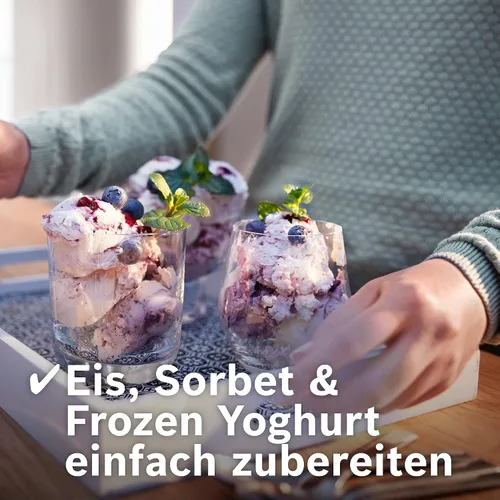Vista 4 de Bosch MUZS2EB passend zu Küchenmaschinen MUMS2 máquina de hielo, Plástico, Blanco