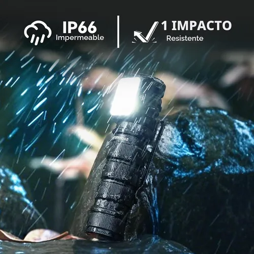 Vista 7 de sofirn Linterna frontal recargable con modo de luz roja, doble clip, 2100 lúmenes, linterna LED ultra brillante tipo C, puerto de carga IP66