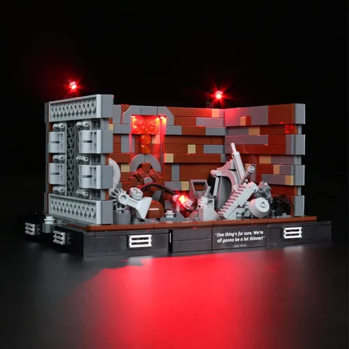 Vista 7 de BrickBling Kit de luz LED compatible con el compactador de basura Lego