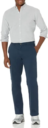 Vista 4 de Tienda Essentials Men's Long-Sleeve Regular-Fit Stretch Oxford Shirt (Available in Big & Tall)