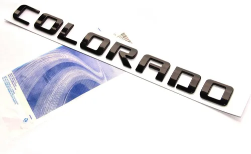 Vista 3 de Yoaoo 3 piezas OEM Emblemas de letras para Colorado Compatible con Colorado Brillante 2007-2019 (Negro)