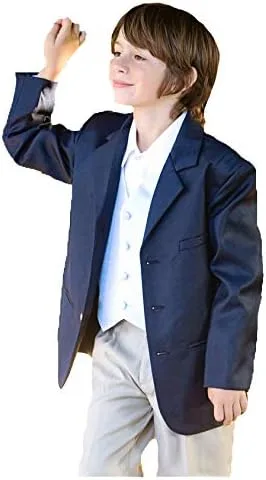 Vista 2 de Lito 601 - Blazer azul marino para niños