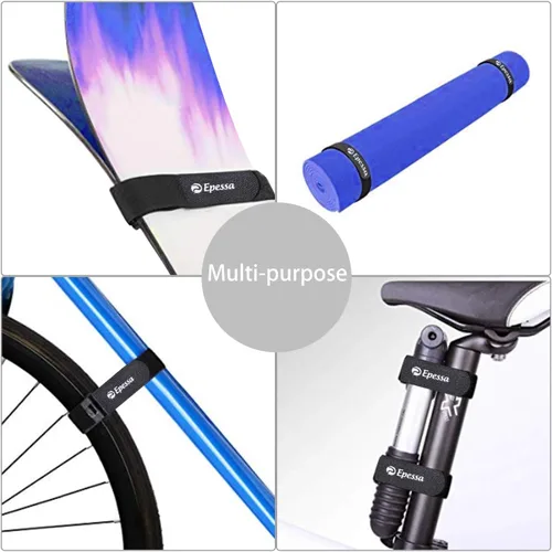 Vista 3 de Epessa Correa estabilizadora de rueda de bicicleta, correa de bicicleta con agarre de gel Stonger, correa ajustable para rueda de bicicleta, correas