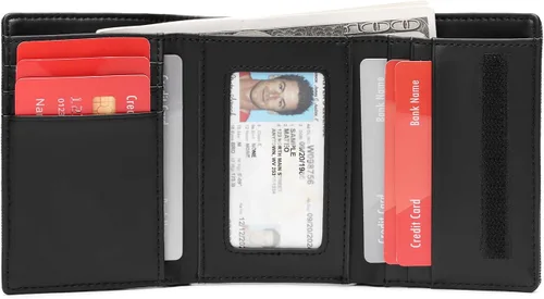 Vista 16 de Lanyani Carteras RFID Bifold Simple