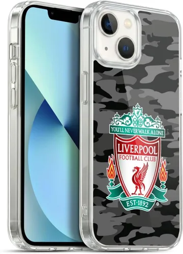 Vista 125 de Head Case Designs Funda de gel con licencia oficial del Liverpool Football Club Away Colourways Crest Camou [protección de grado militar] compatible