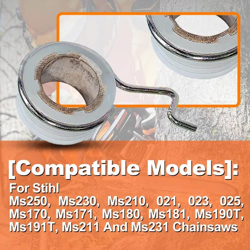 Vista 4 de Engranaje helicoidal de la bomba de aceite para Stihl Ms250, Ms230, Ms210, 021, 023, 025, Ms170, Ms171, Ms180, Ms181, Ms190T, Ms211 y Ms231