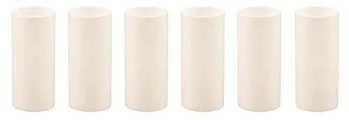 Vista 7 de Creative Hobbies Fundas de plástico para velas de 1.75 pulgadas de alto, color crema, fundas para candelabros, fundas para candelabros E12, juego