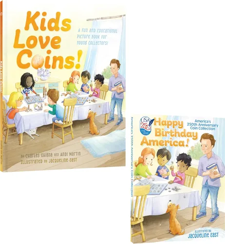 Vista 7 de Whitman Carpeta de monedas 250th America Celebration – Kids Love Coins P & D Mints #5536