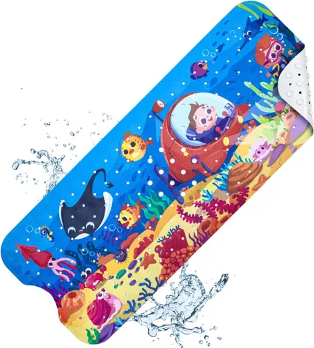 Vista 11 de Vannokor Tapetes para Bañera para Baño 27x14 Pulgadas, Tapete de Baño para Bañera se Siente Genial en Pies Cansados, Amigable Lavable a Máquina