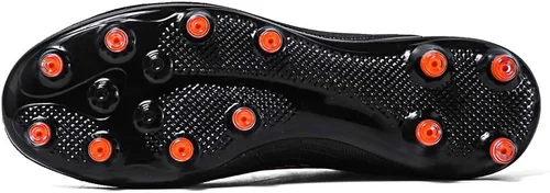 Vista 3 de Botas de fútbol para niño grande Zapatos de fútbol juvenil para interiores Botas altas con cinta colorida para hombres Entrenamiento al aire