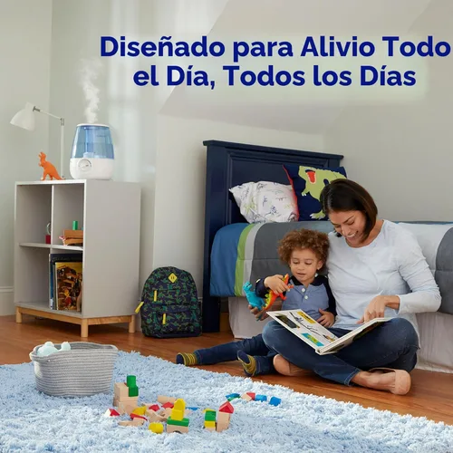Vista 4 de Vicks Humidificador ultrasónico sin filtro, recomendado por pediatras*, humidificadores ultrasónicos de niebla fría de 1.2 galones para dormitorios
