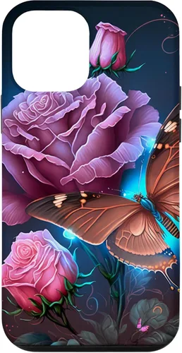 Vista 16 de Family Butterfly Rose Flower Firefly PC Case for iPhone 17