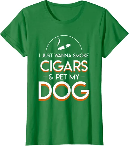 Vista 34 de Solo quiero fumar cigarros y mascotas a los amantes de los perros de mi perro, Negro, S