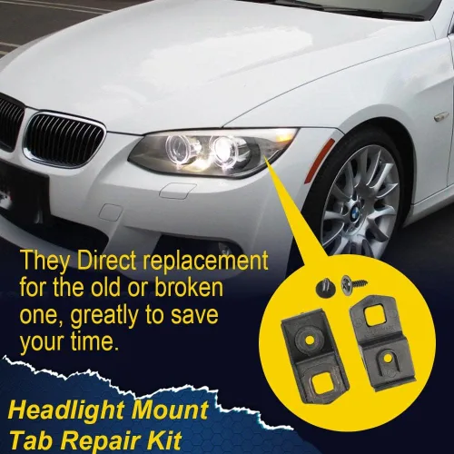 Vista 8 de G-PLUS Kit de reparación de lengüeta de montaje de faros compatible con BMW E92 E93 Coupe Convertible 2007-13 2007-13