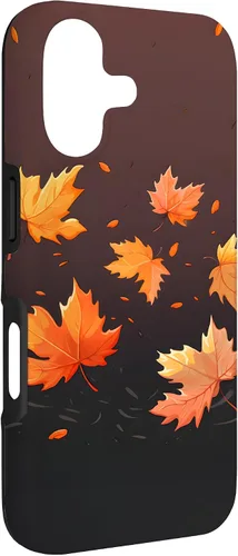 Vista 3 de Autumn Maple Leaves Swirling in The Wind Case for iPhone 17