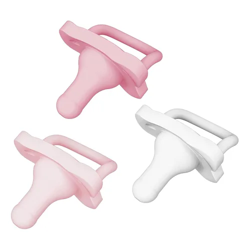 Vista 18 de Dr. Brown's HappyPaci - Chupón de silicona, azul y blanco, 0.0-19.7 ft, paquete de 4