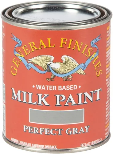 Vista 31 de General Finishes Pintura de leche a base de agua, 1 pinta, blanco antiguo