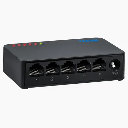 Vista 12 de Switch Ethernet 2.5G de 4 puertos con 2 x 10G SFP+ Uplink – Switch de red TEROW compatible con VLAN, compatible con Gigabit/2.5GbE/10GbE