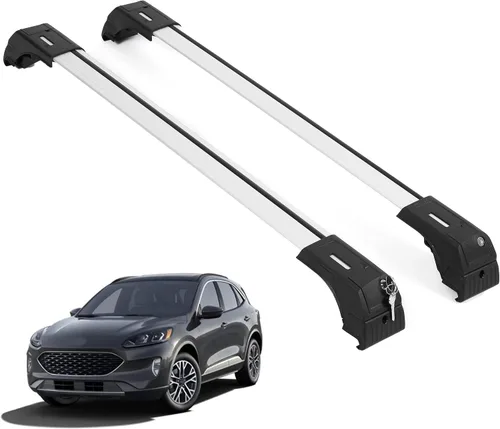 Vista 12 de ERKUL Barras Transversales de Techo para Mazda CX9 CX-9 2016-2023 Barras Transversales de Aluminio con Cierre Antirrobo para Techo Compatible