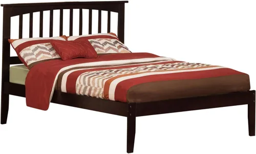 Vista 21 de AFI, Mission Queen - Cama plataforma color espresso