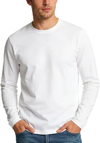 Vista 10 de Camiseta de hombre de manga larga con cuello redondo para adultos