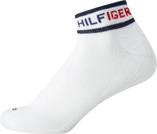 Vista 6 de Tommy Hilfiger Calcetines atléticos para niños, calcetines tobilleros de corte de un cuarto (6 unidades)