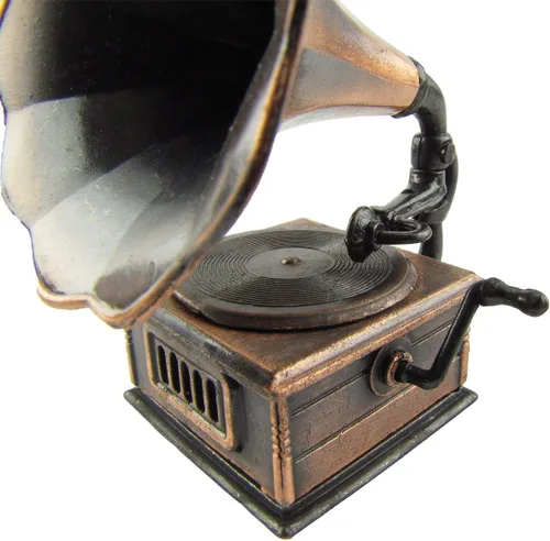 Vista 5 de 1:12 Escala Miniatura Phonograph Dollhouse Accesorio Gramófono Sacapuntas