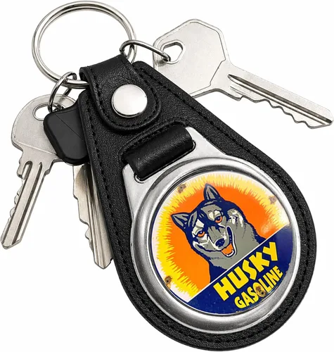 Vista 103 de Brotherhood Round Key Chain for Vintage Motor Oil, Petroleum, and