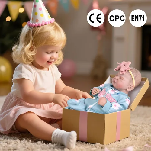 Vista 8 de Aori Muñecas Reborn de bebé realistas de 20 pulgadas, muñeca recién nacida de niña durmiendo ultra realista con cuerpo ponderado y muñeca de vinilo