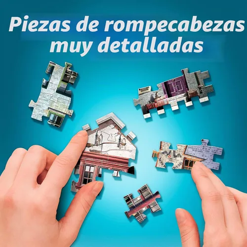 Vista 6 de Wrebbit3D Harry Potter - Rompecabezas 3D modelo de Diagon Alley 450 piezas reales de rompecabezas jigsaw Construye y viaja por el mundo mágico