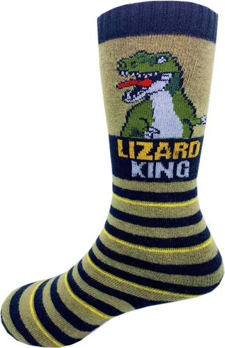 Vista 6 de Calcetines altos hasta la rodilla para niños, calcetines de algodón cómodos de dinosaurio, paquete de 8 pares